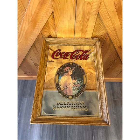 Vintage Coca Cola Mirror, Collector's delicious refreshing (5658) - Picture 1 of 6